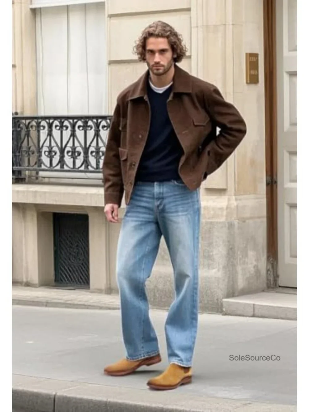 Men's Chelsea Boots Suede Leather Slip-on Ankle Boots